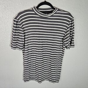 Albion Striped Short Sleeve Top Size XL